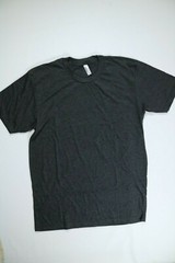 Mens American Apparel Charcoal Short Sleeve Crew Neck Shirt Medium NEW!