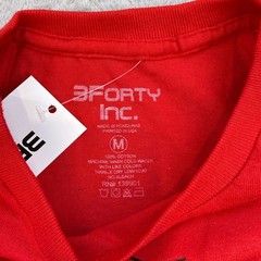 3FORTY Inc T Shirt Mens Medium Red Savage Jason Hockey Mask Graphic Horror Goth