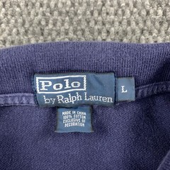 Polo Ralph Lauren Long Sleeve Blue Polo Dress Shirt Large Red Pony Casual Formal