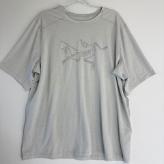 Arc’teryx Cormac Logo SS Shirt Mens XL Gray Breathable Activewear 11980