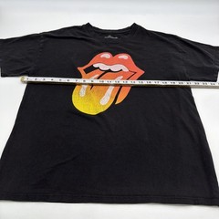 The Rolling Stones T-shirt Men M Black Graphic Print Logo .#46854