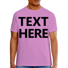 Hanes 5180 Men’s T-Shirt – Custom Print – Add Any Text – Personalized Tee