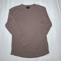 Cuts Mens Long Sleeve Shirt Lot Of 2 Curve-Hem PYCA Pro Size Large White Mauve