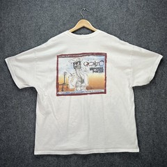 Vintage Ralph Steadman Shirt Mens 2XL White Art Abstract Skeleton Brewery Beer
