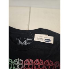 MF Mighty Fine wrestling mask image AOP tee Black Small 2005 Vintage Rare