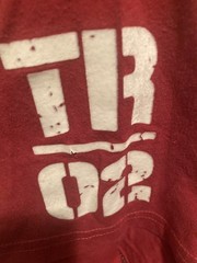 TRUE RELIGION Black Red PART BUDDHA Short Sleeve Designer Raglan T-shirt XL