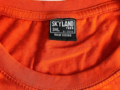 Skyland Tees Men’s Orange Bitcoin Satoshi Nakamoto Est 2009 Crew Neck Shirt 3XL