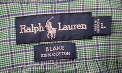 L Ralph Lauren Blake Short-Sleeve Button-Down Shirt Embroidered Blue Pony