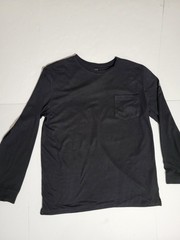 (#5) SHEETZ LONG SLEEVE PULLOVER SHIRT SIZE UNISEX MEDIUM BLACK