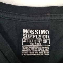 Mossimo Supply Co. Athletic Fit Men’s Medium Black T-Shirt Short Sleeve V-Neck