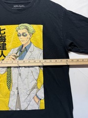 Crunchyroll T Shirt Mens Medium Black Graphic Print Cotton Jujutsu Kaisen Logo