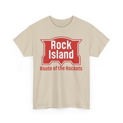Rock Island Route of Rockets Vintage Railroad Logo T-Shirt
