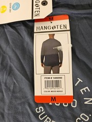 M / MEDIUM – BLUE – Men’s Hang Ten Long Sleeve Lightweight Sun Shirt UPF 50+
