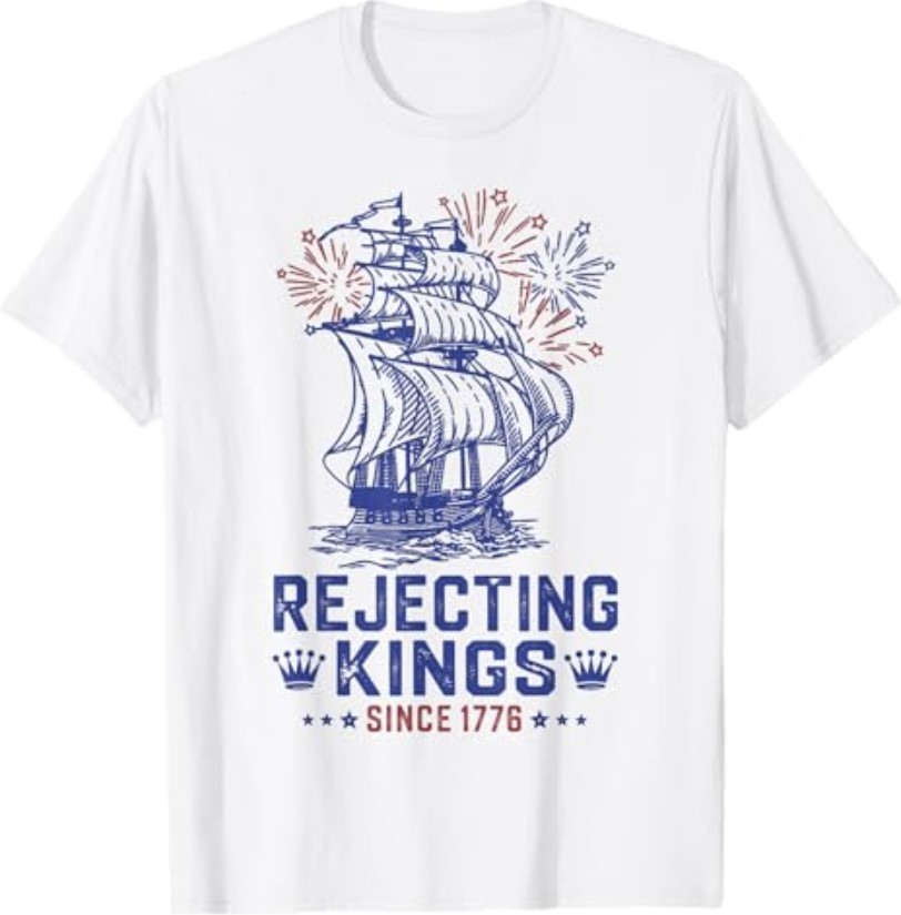 Rejecting Since 1776 American Flag USA 4th of July T-Shirt