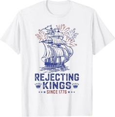 Rejecting Since 1776 American Flag USA 4th of July T-Shirt