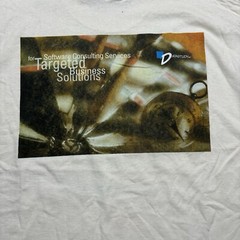 Vintage 90s Dastudy Software Consulting Tech Solutions Promo Shirt Size Large