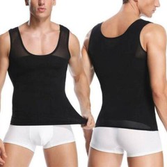 Gynecomastia Compression Vest Shirts Men Tank Top Slimming Body Shaper Underwear