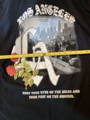 CVLA Los Angeles Rose Black Shirt 2xl Irregular