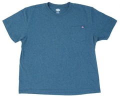 Dickies Blue Green Pocket Logo Men’s 2XL Jersey Cotton Short Sleeve T-Shirt Work