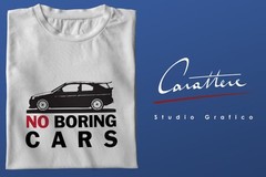 VINTAGE NO BORING CARS CAR JERSEY T-SHIRT – FORD ESCORT COSWORTH CSW