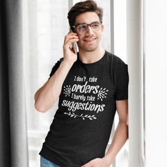 Classic Fit Humour Tee | Unisex Round Neck Funny Text Printed Casual T-Shirt