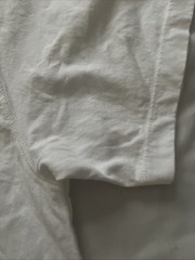 AllSaints London Redact Oversized Embroidered Logo T Shirt Ashen White L $99