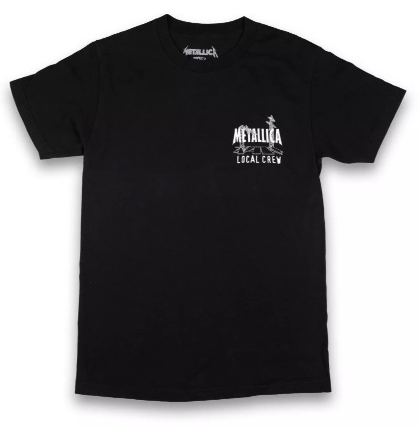 Metallica Black Box 5th Member Exclusive Load Stage Local Crew Graphic Tee Large