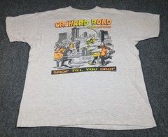 Vintage Singapore Tourist Novelty Art T Shirt Size XL Single Stitch 80’s 90’s