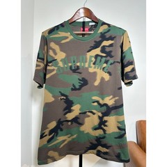 Supreme Arc Logo Woodland Camo T Shirt Green Brown Tee Size L