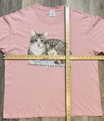Vintage 90s Grandmother Cat Kitten Purr-fect Shirt XL Wild Side Delta Pro Weight