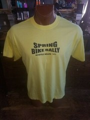 SPRING BIKE RALLY Myrtle Beach, South Carolina yellow XL t-shirt