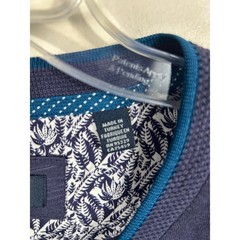 Ted Baker London Slub Henley Shirt Men’s XL Long Sleeve Floral Trim Preppy