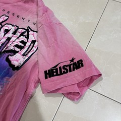 Hellstar T Shirt Men’s Large Brainwashed Pink AOP Skate Grunge Punk Y2K 3005
