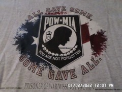 NEW T-Shirt: All Gave Some, Some Gave All POW/MIA : Lots of sizes & colors S-6XL