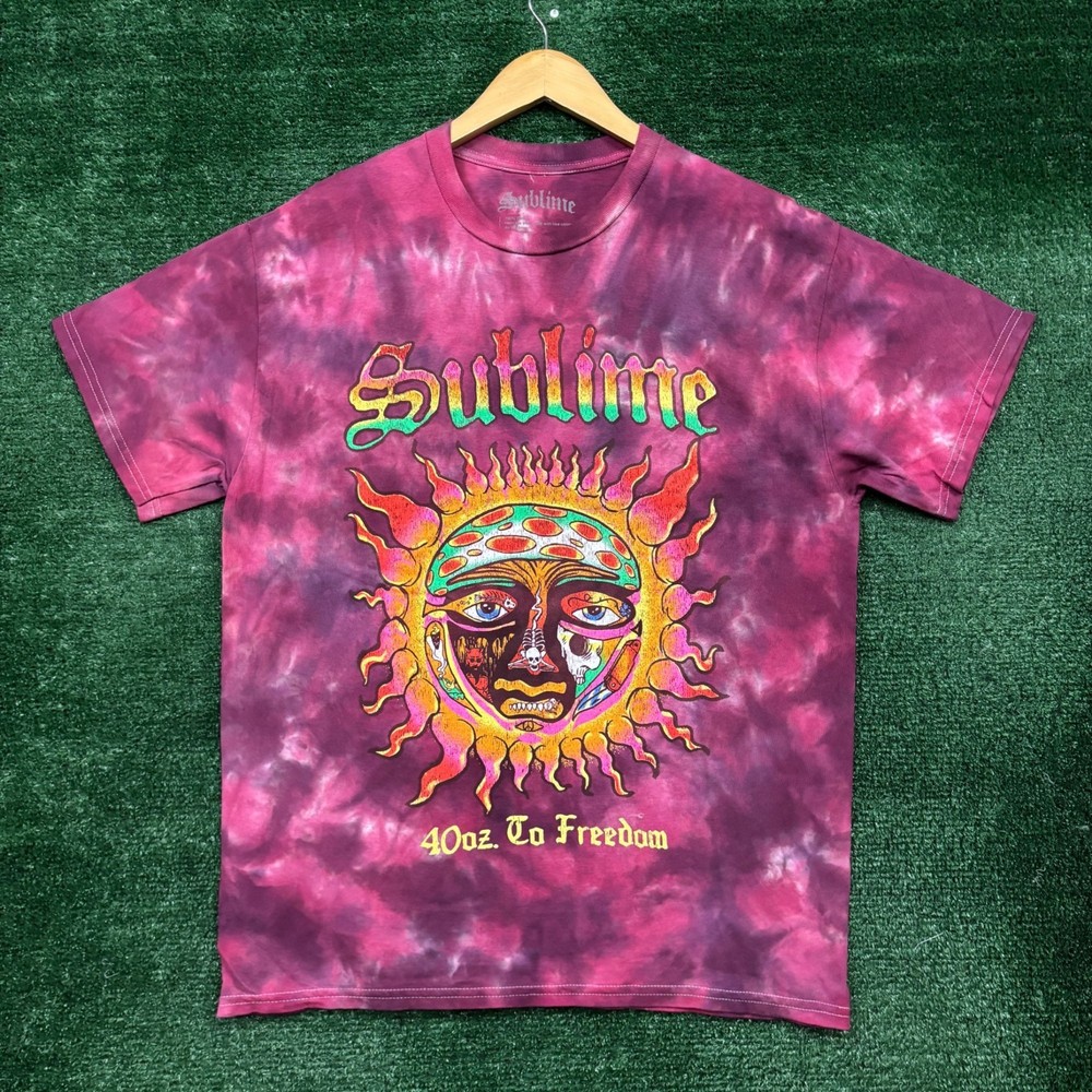 Sublime 40oz to Freedom Rock Band Tie-Dye T-Shirt Size Large