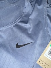 Men Nike Ready DRI-FIT Running Fitness Tank Top Miler Blue Black DV9813 493 XL