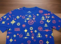 Captain Marvel All Over Print Blue T-Shirt Shirt Men’s Size Medium