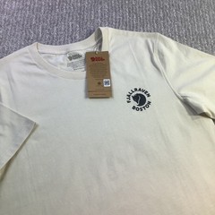 Fjallraven Kanken T-Shirt Boston Chalk White Organic Cotton Unisex Size XS NWT