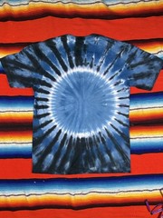 Blue and black Tie dye Red Hot Chili Peppers Tee ShirtSize small
