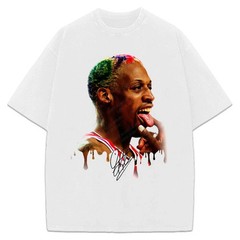 Dennis Rodman Tongue Out Rodzilla Hollywood 90’s Vintage Design T-Shirt S-5XL
