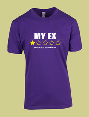 UNISEX MEN WOMENS TEE TSHIRT MY EX PARTNER BOYFRIEND GIRLFRIEND WIFE HUSBAND