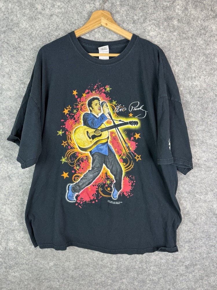 Vintage Elvis Presley Tshirt Mens 3XL Rock And Roll Music 90s Album Concert 90s