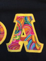 Theta Phi Alpha Fraternity / Sorority Sewn Letters Retro Cotton T Shirt M 38-40