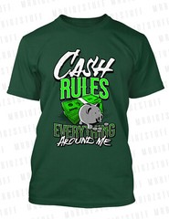 Cash Rules Everything Tee Shirt Complements J’s Tatum 3 Welcome To The Garden