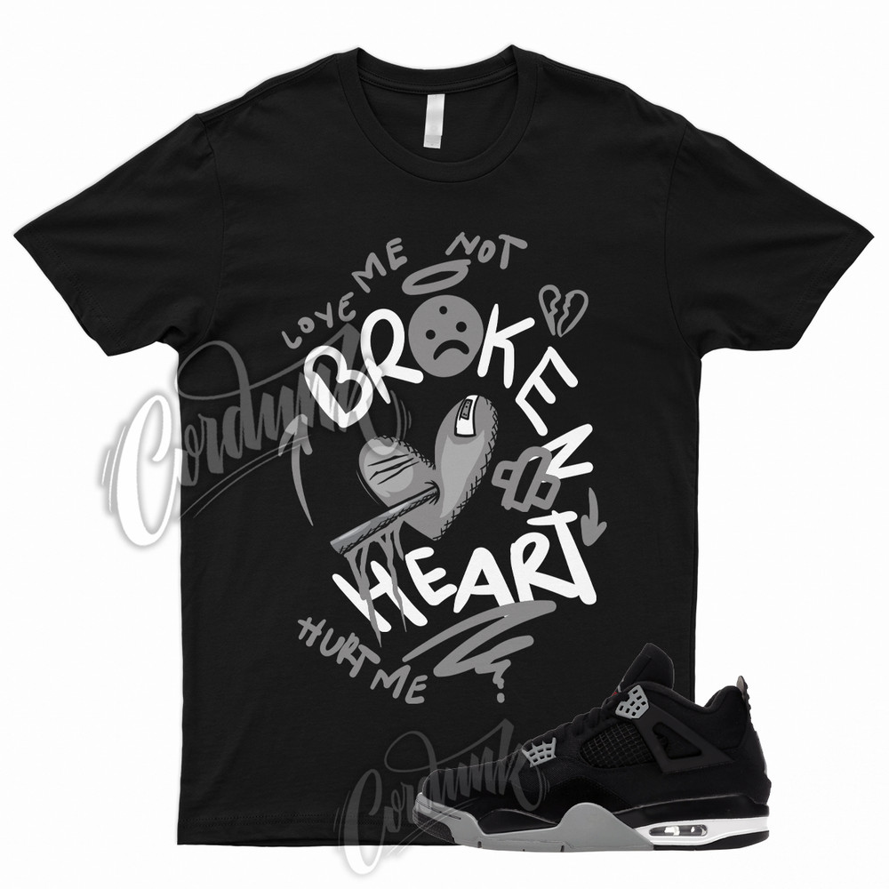 BROKEN T Shirt for 4 SE Black Canvas Light Steel Grey Shadow Red Particle 1 Gym