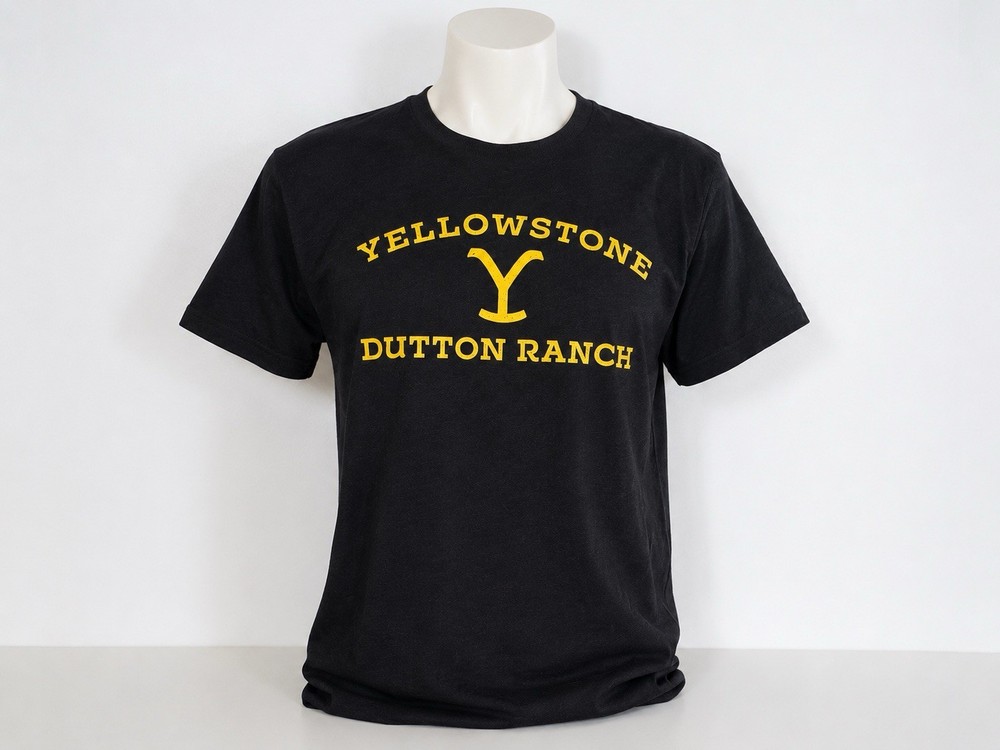 Yellowstone Dutton Ranch T Shirt Mens Medium NWT Brisco Brands Black Tee