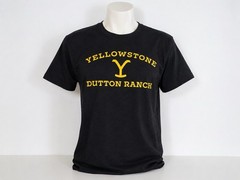 Yellowstone Dutton Ranch T Shirt Mens Medium NWT Brisco Brands Black Tee