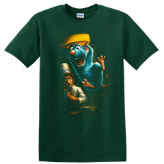 Ratatouille Movie Style Chef Mouse Kitchen T Shirt Cartoon Art Tee