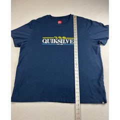 Quicksilver Men’s Graphic T-Shirt Navy Blue Size XXL Estd 1969 Surf Skate