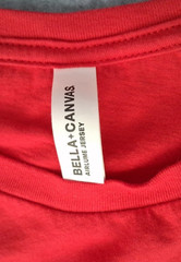 Lot of 6 Bella Canvas Men’s M. Red 100% Cotton Crew Neck Short Sleeve T-Shirt